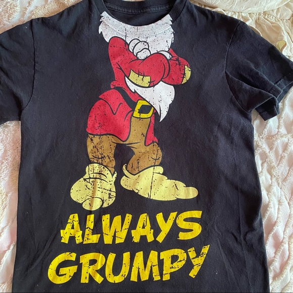 Disney Grumpy Graphic Tee Small Black - Picture 2 of 2